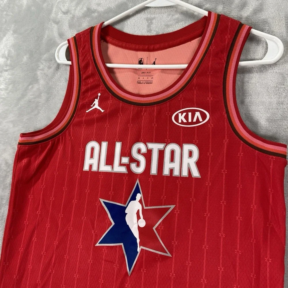NBA Lebron James All-Star Game 2020 Jersey Mens 40 Small Swingman Air Jordan Red